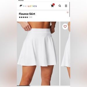 NWT Fabletics Flounce Skirt